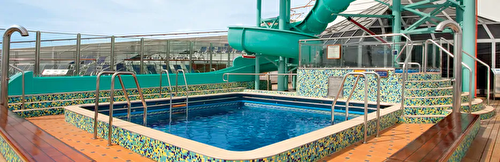 Dolphin Pool & Twister Waterslide