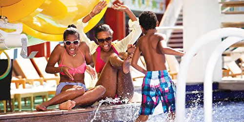 Make a splash at our pool deck